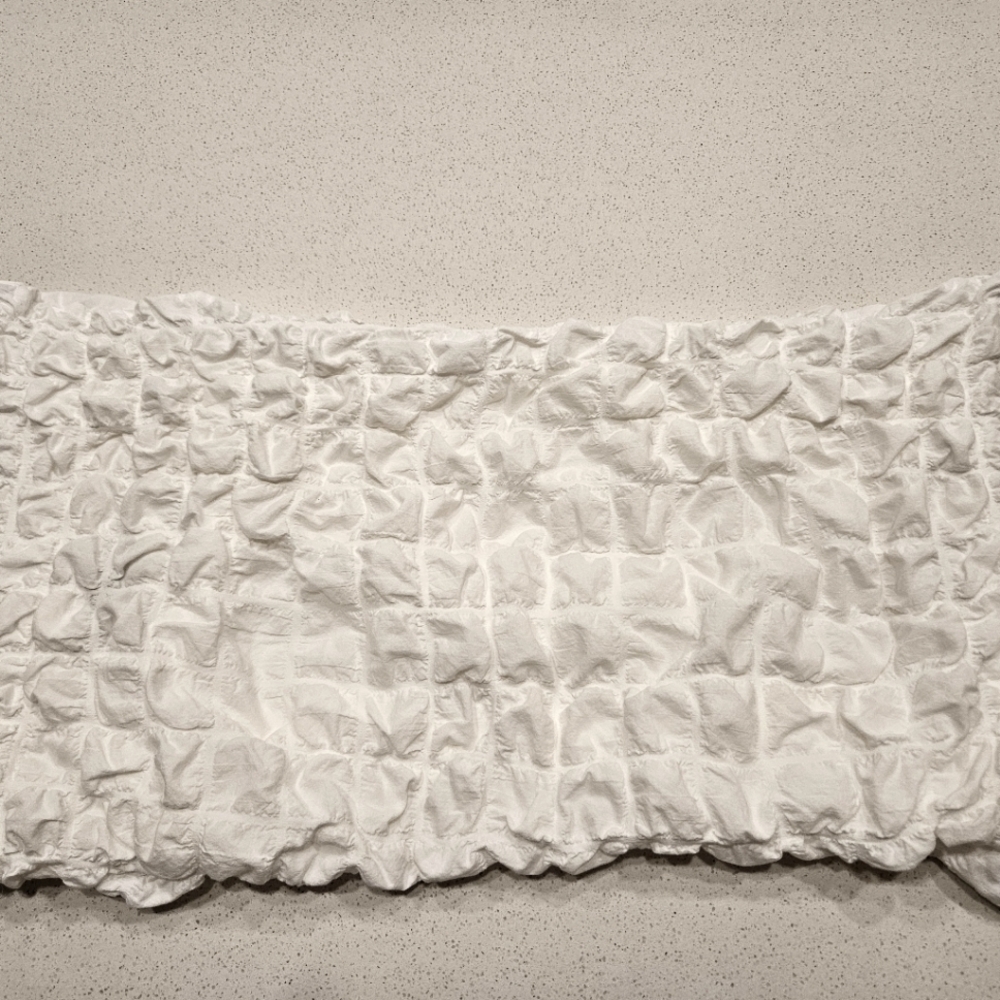 Nicole Miller- 2 White Queen Pillow Shams & 1 Devorative Pillow Cover